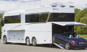 Luxurious $1 million motorhome sleeps a family of six and your Porsche